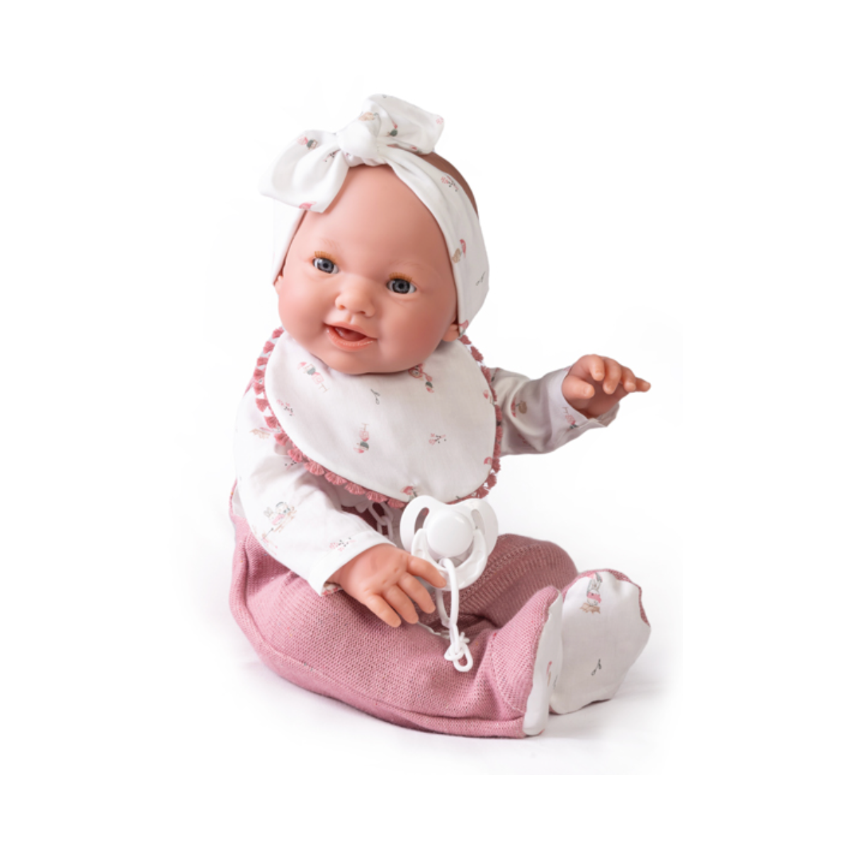 Bebé Reborn Mía Pipí Antonio Juan Cambiador y Vestido-3