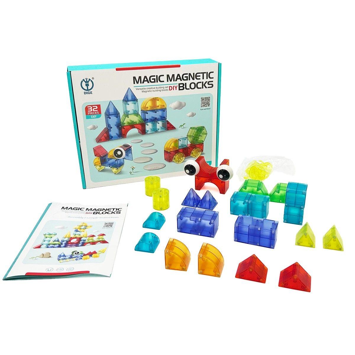 Bloques Magnéticos Mágicos 32pcs Magnetics-3