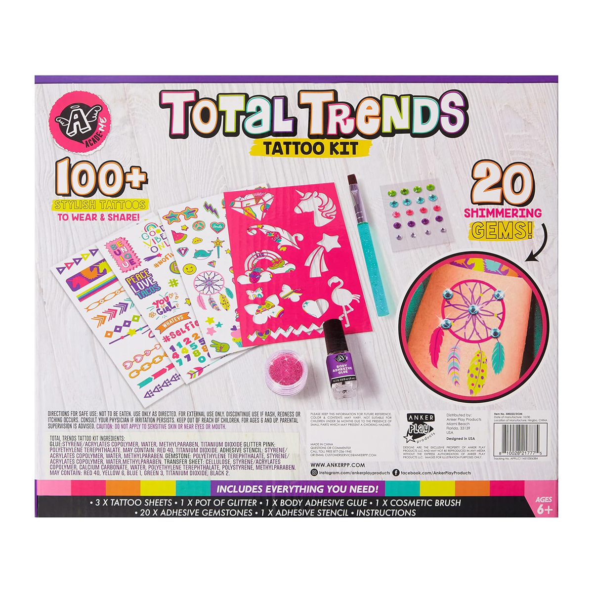 Set de Tatuajes Temporales +100 Anker Play-4