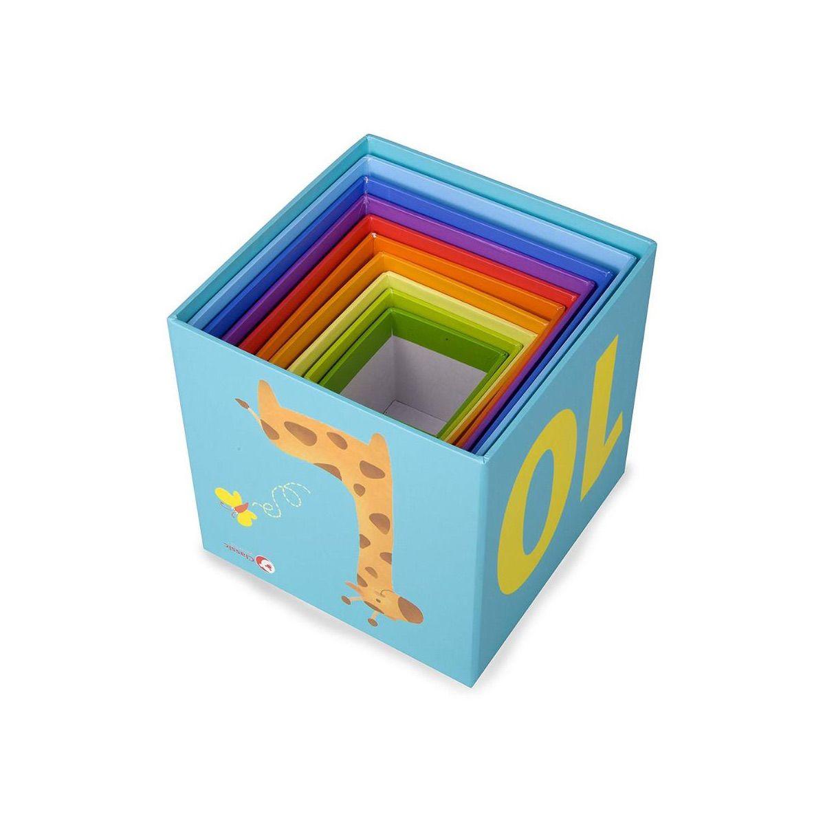 Cubos Apilables Animales y Números Classic World-3