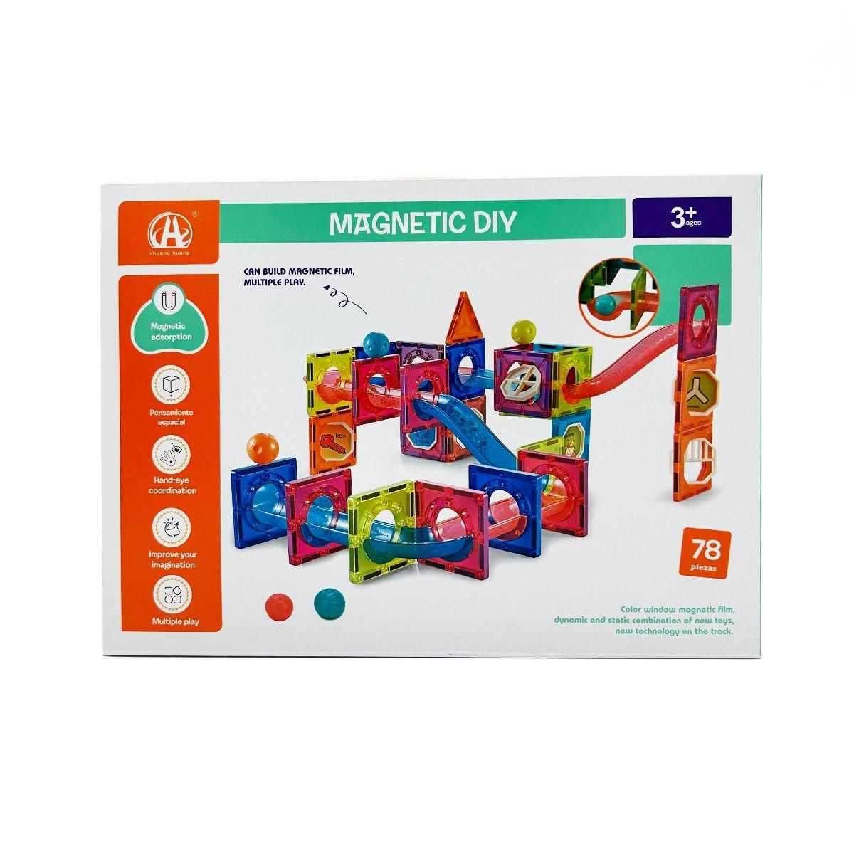 Bloques Magnéticos con Toboganes 78pcs Magnetics-2