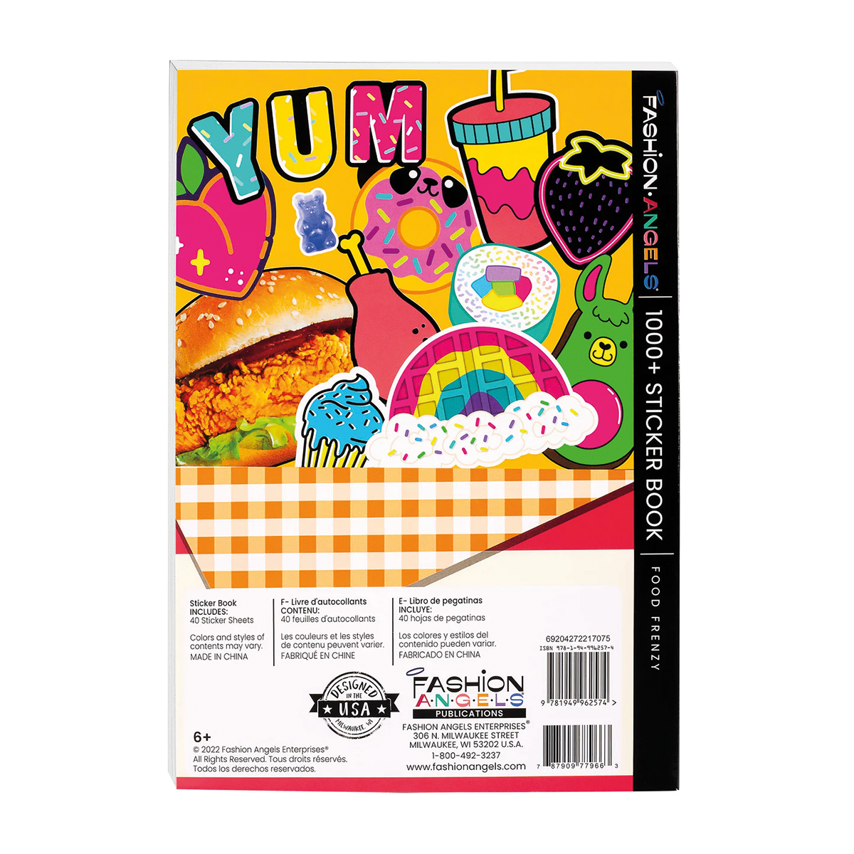 Libro de Stickers Comida 1000+ Fashion Angels-3