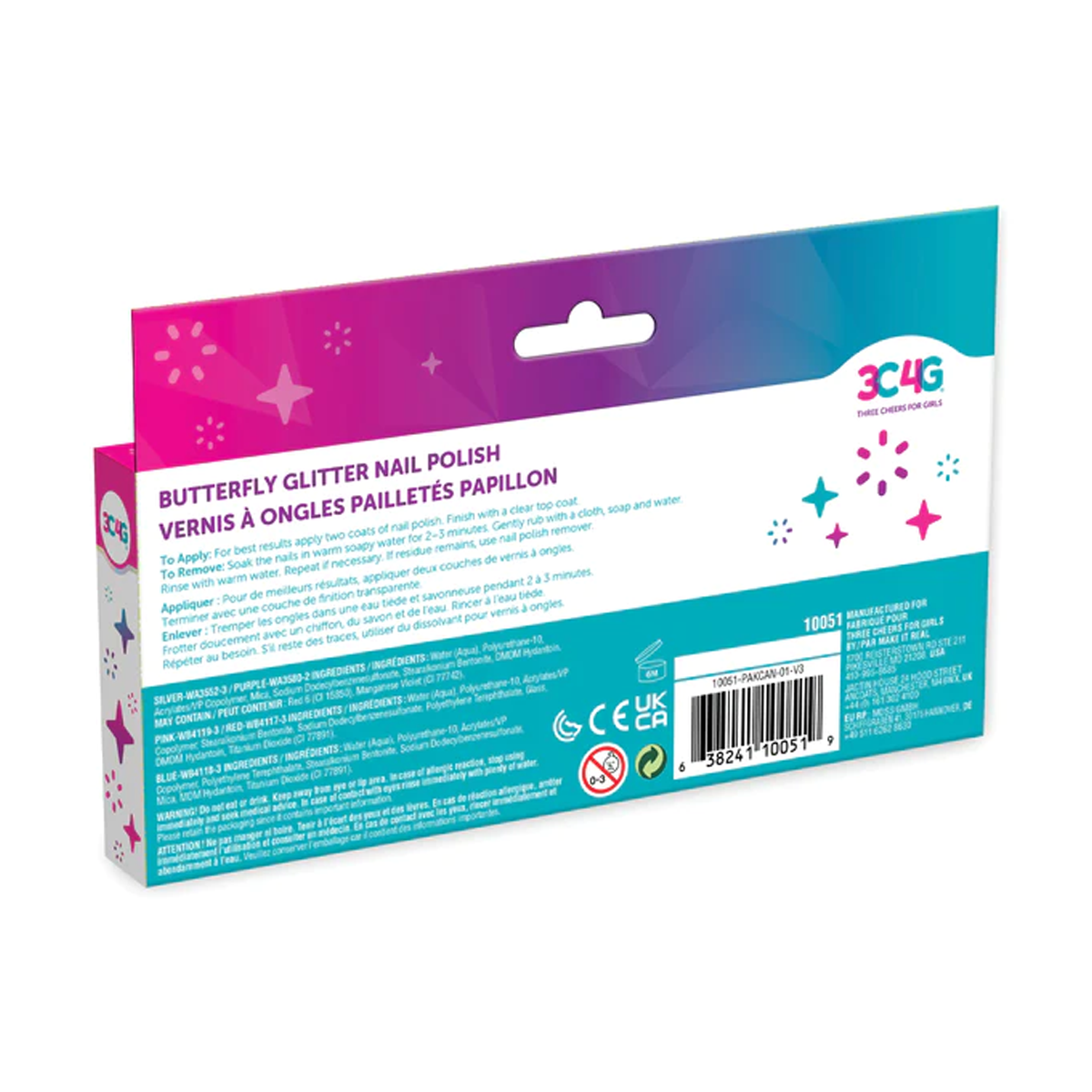 Esmalte de Uñas con Brillo Mariposas Make It Real-1