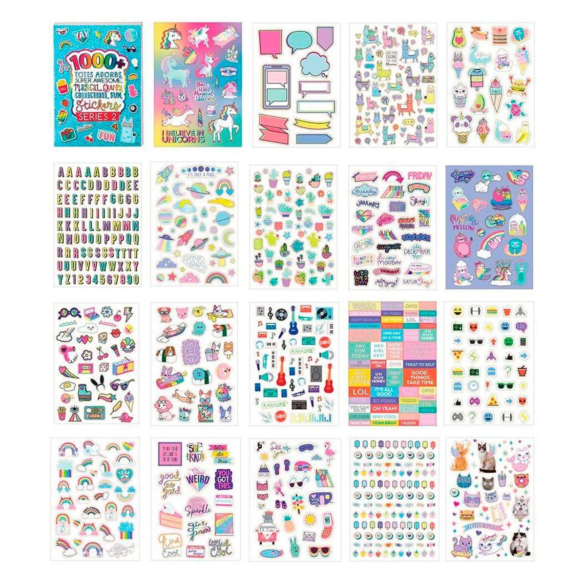 Libro con 1000 Stickers Adorables Fashion Angels-1