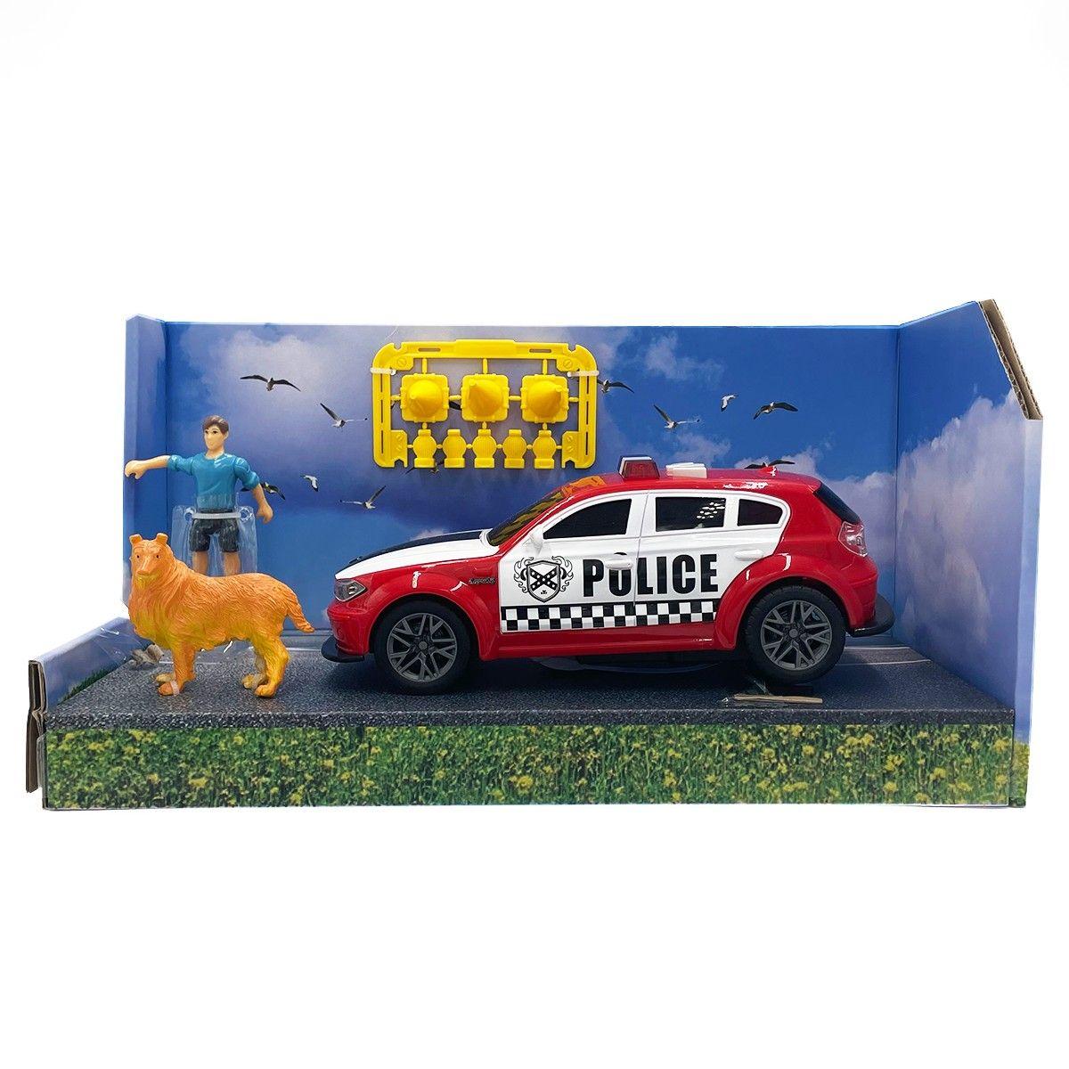 Auto Policial con Efectos, Luz y Sonido Magnetics-2