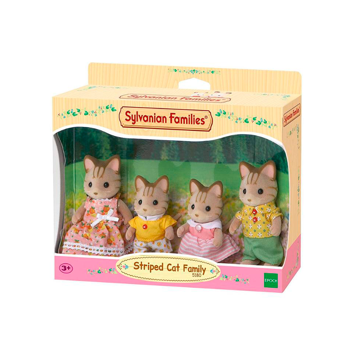 Familia Gatos Rayas Sylvanian Families-0