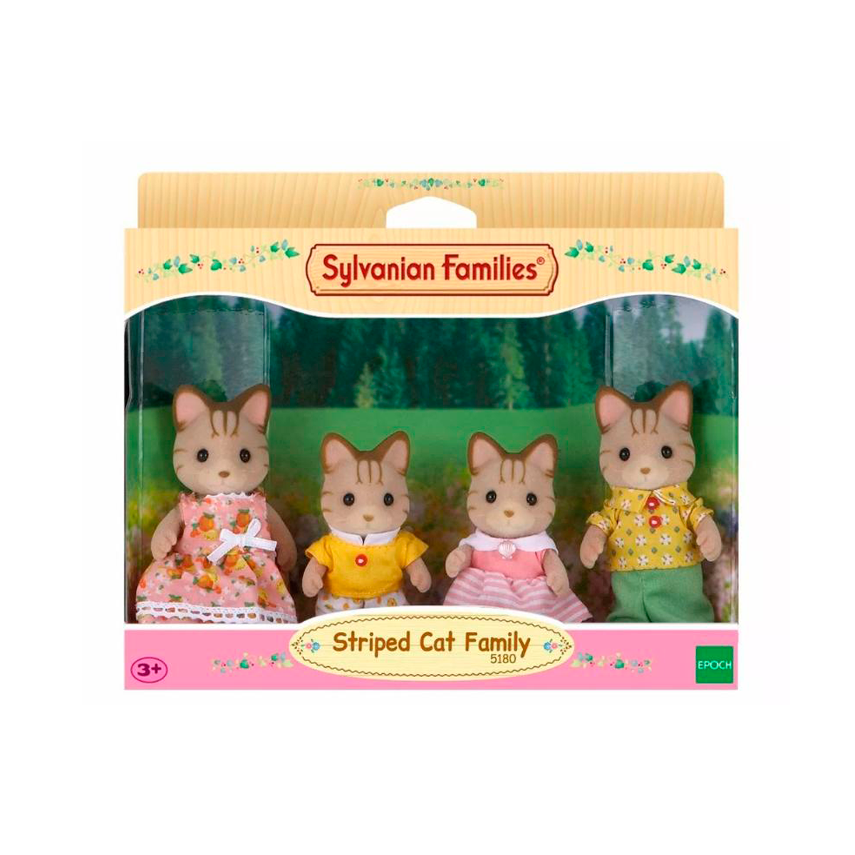 Familia Gatos Rayas Sylvanian Families-1
