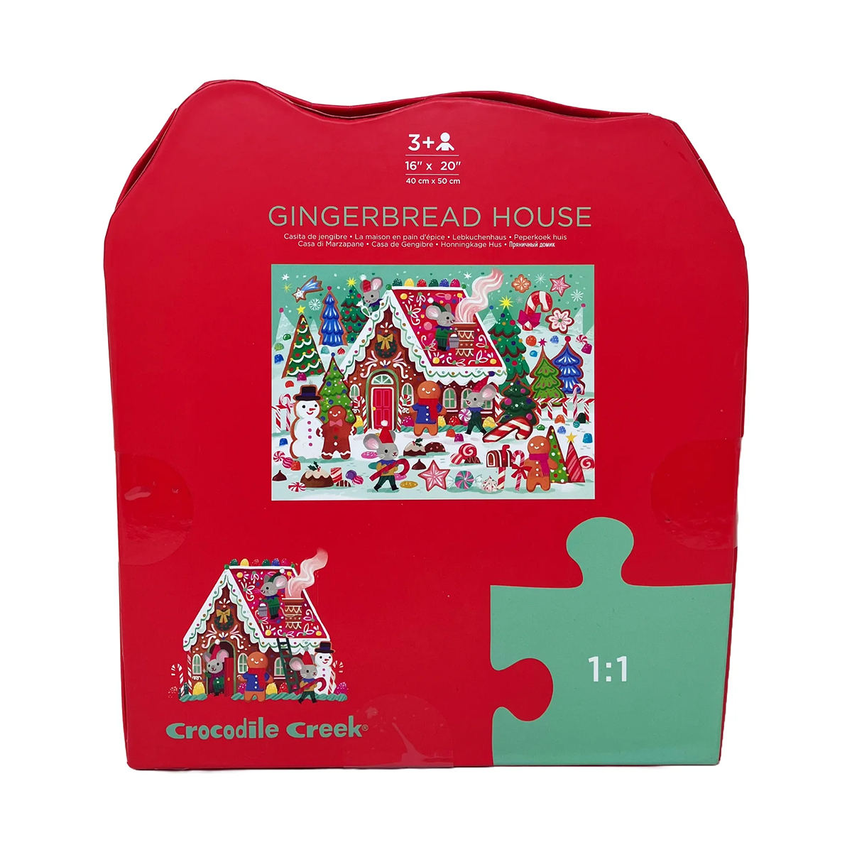 Puzzle Navideño Casa de Jengibre 36pcs Crocodile Creek-7