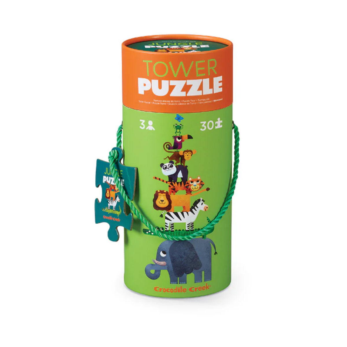 Puzzle Vertical del la Jungla 30pcs Crocodile Creek-0