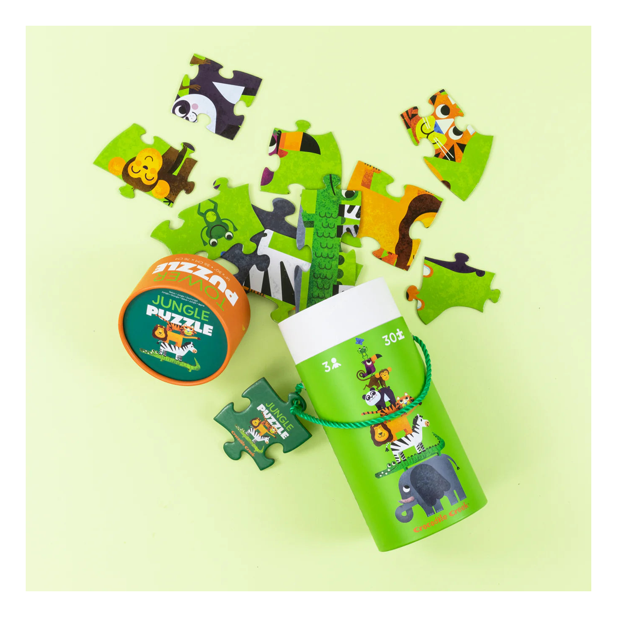 Puzzle Vertical del la Jungla 30pcs Crocodile Creek-2