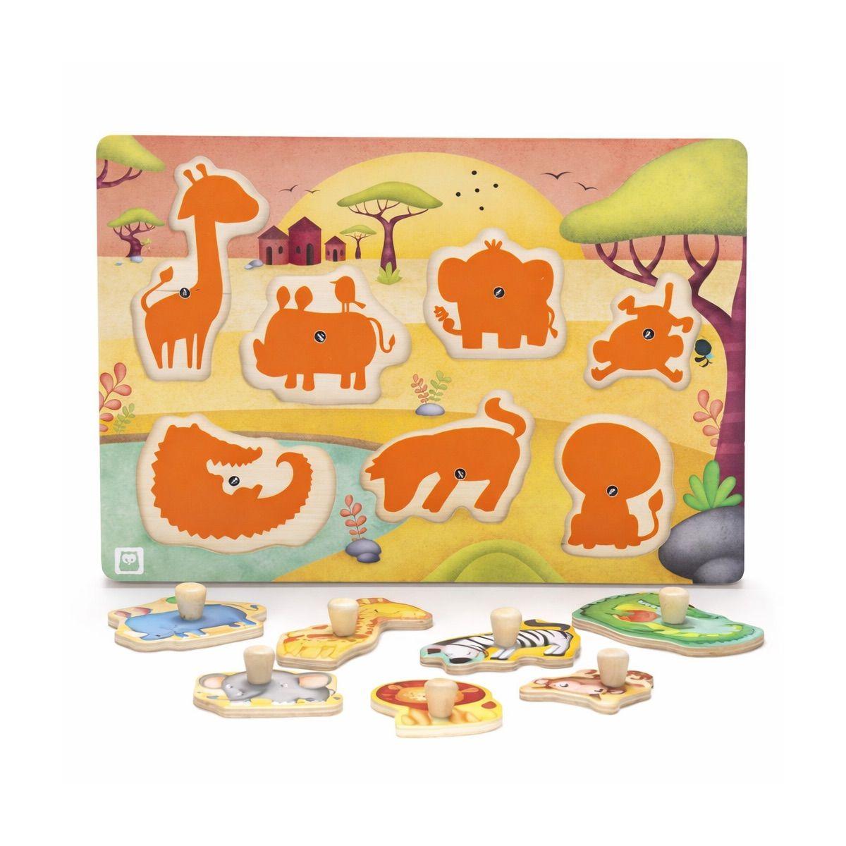 Puzzle Musical Animales de Selva Eureka Kids-3