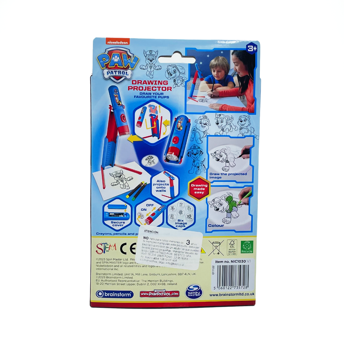 Proyector de Dibujo Paw Patrol Brainstorm-4