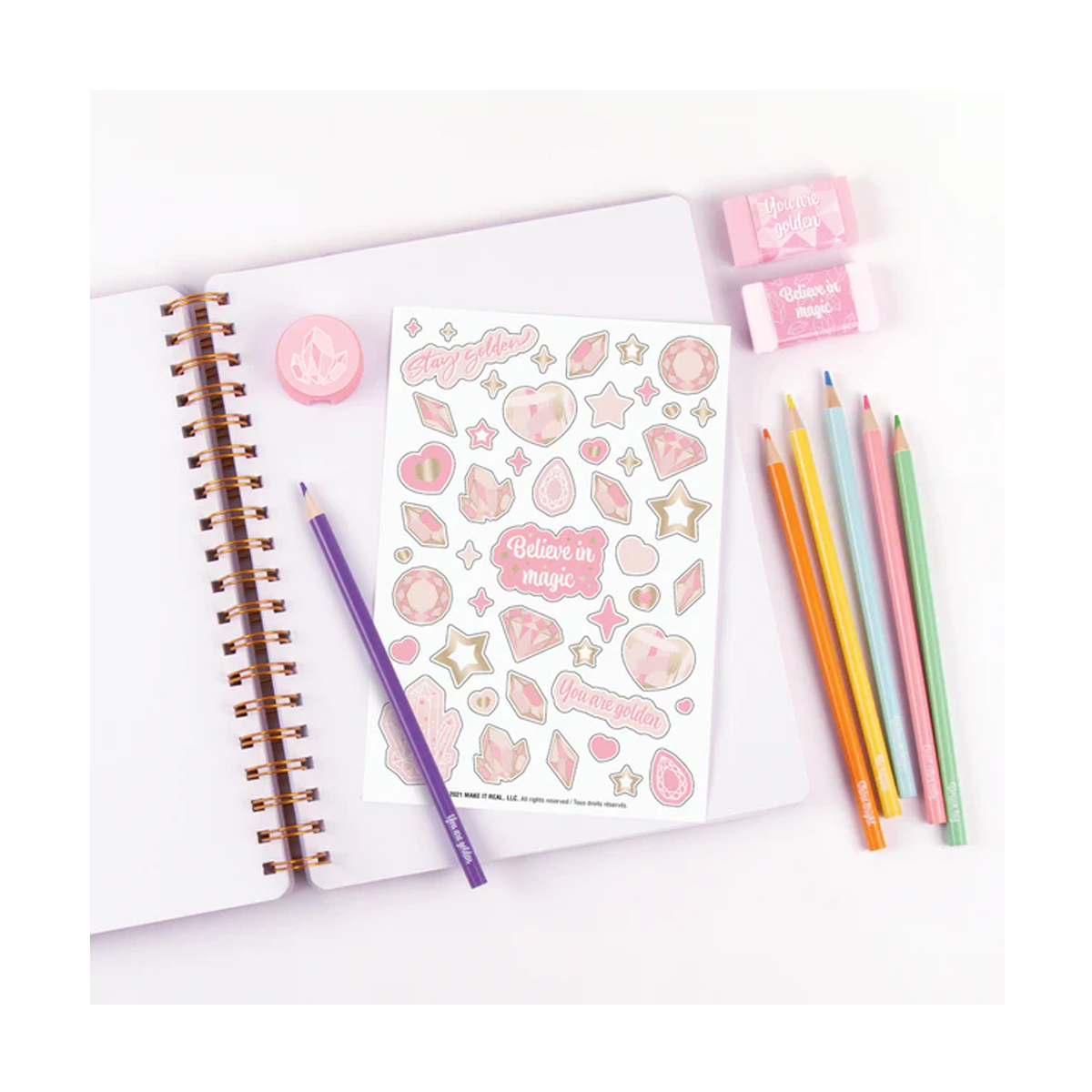 Cuaderno Pink & Gold Make It Real-2