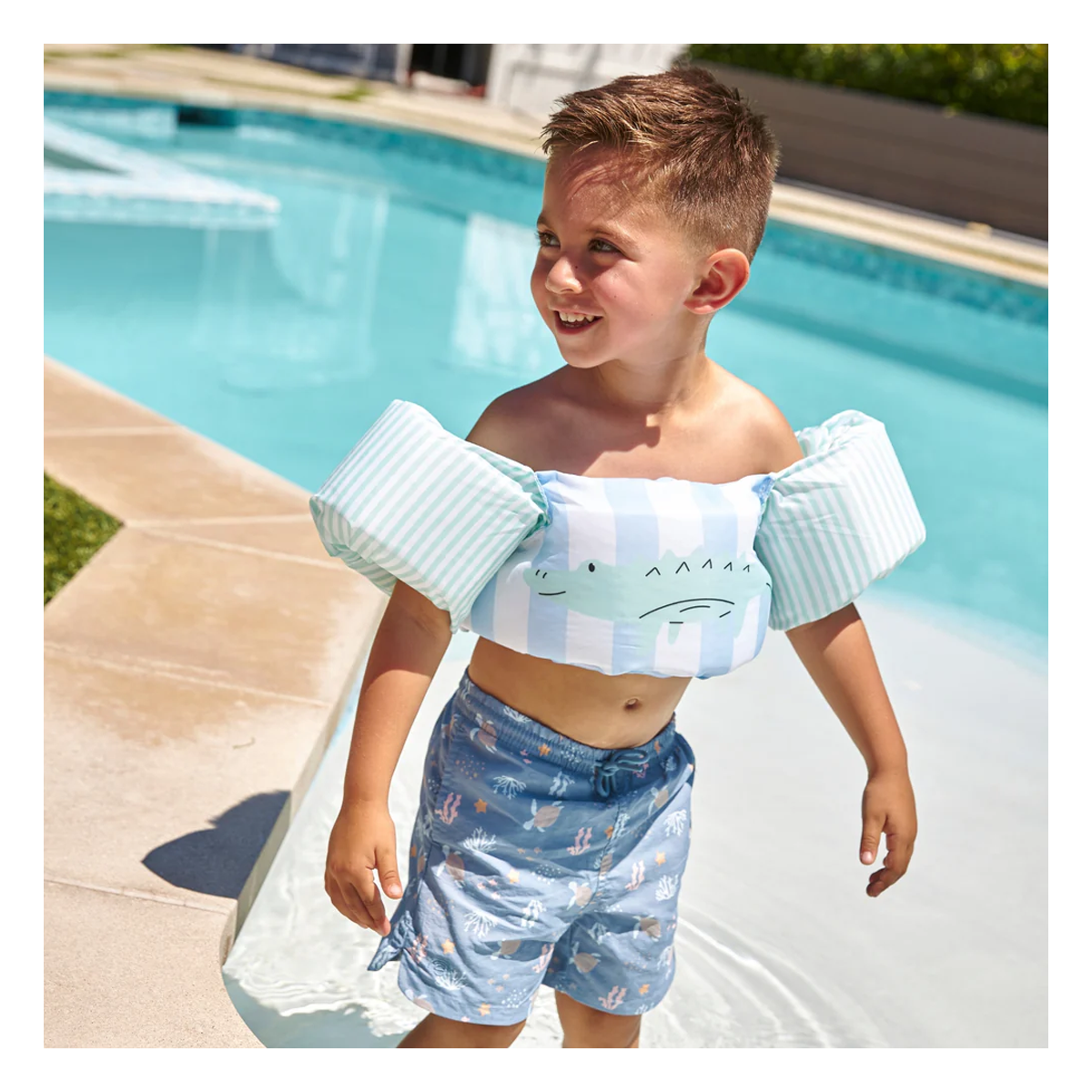 Chaleco Flotador Cocodrilo Swim Essentials-3