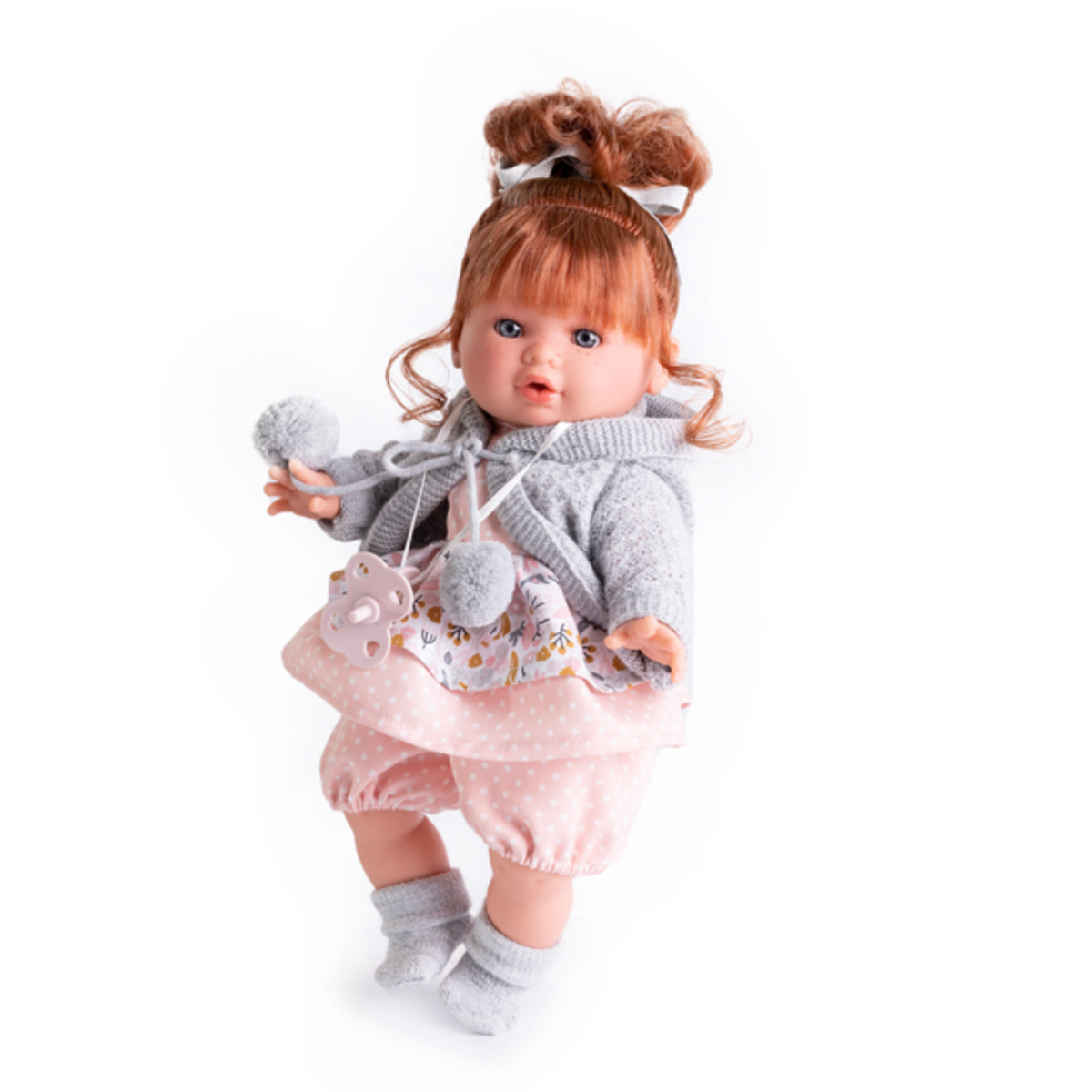 Muñeca Dato Lagrimitas Vestido y Chaqueta Gris Antonio Juan-1