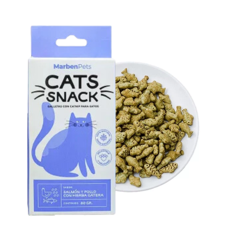 Cats Snack Galletas Con Catnip Salmón Y Pollo 80gr-0