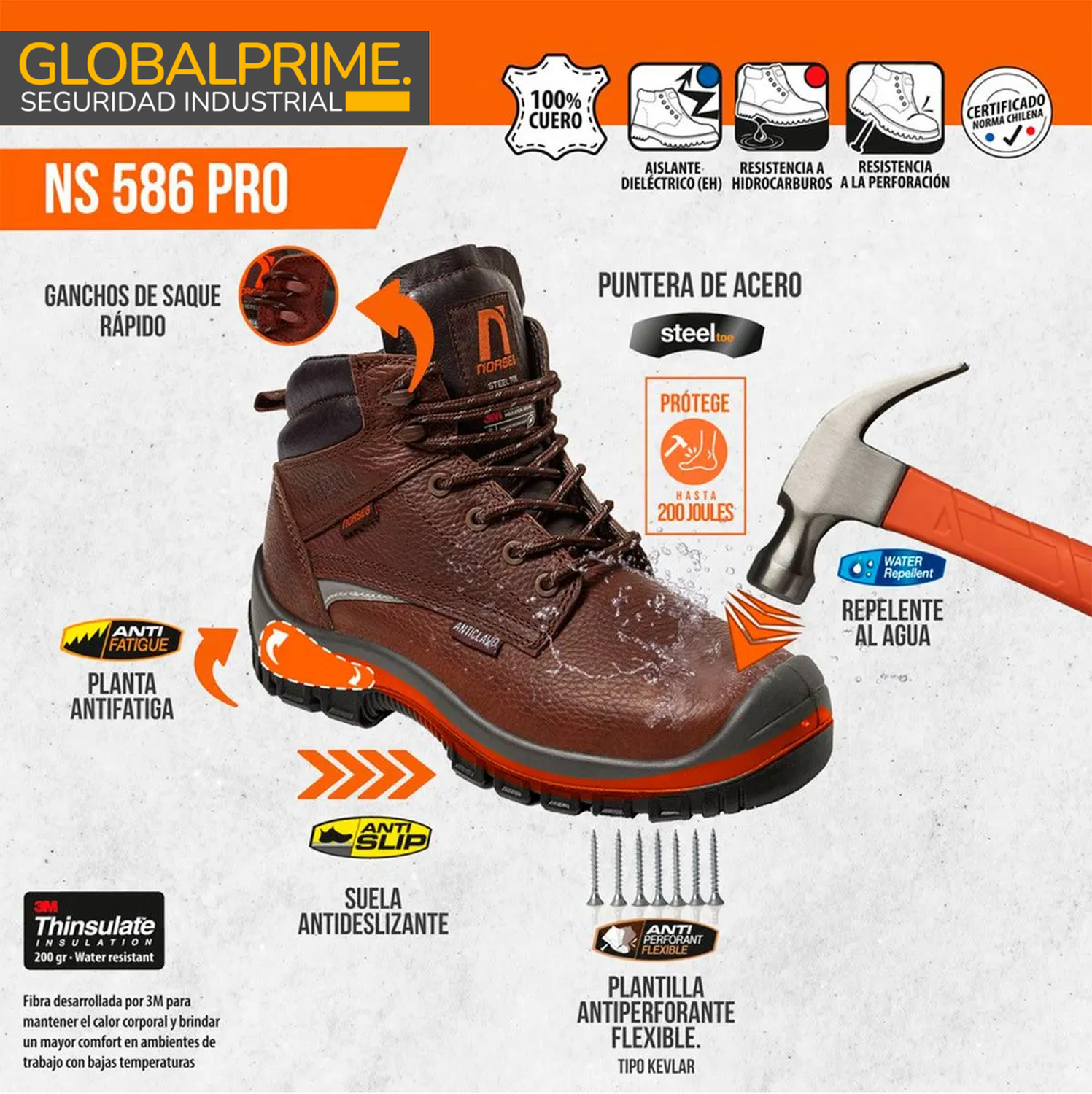 Botín de Seguridad NS-586 Pro CT-6