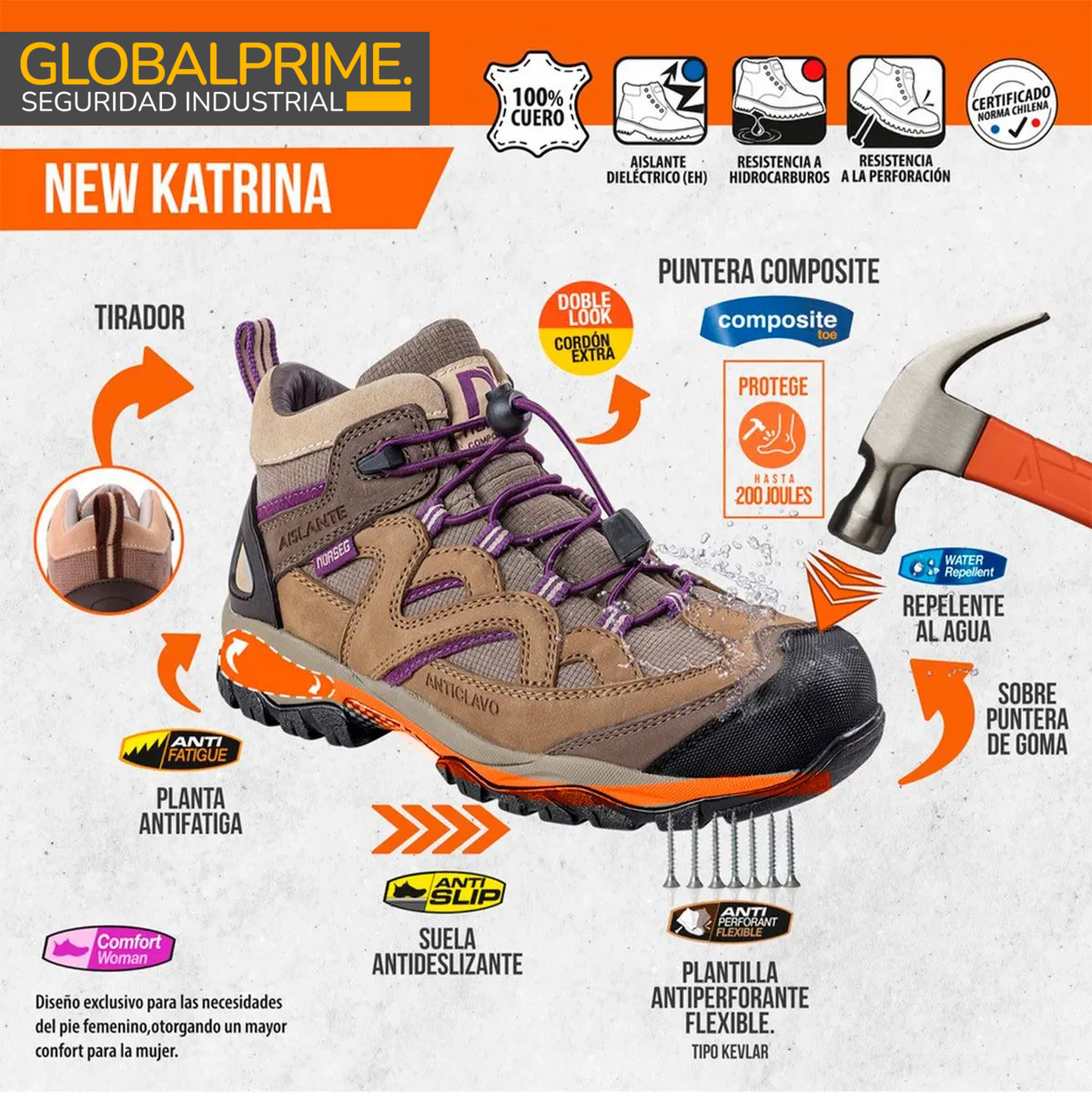 Botin de Seguridad Norseg New Katrina morado-6