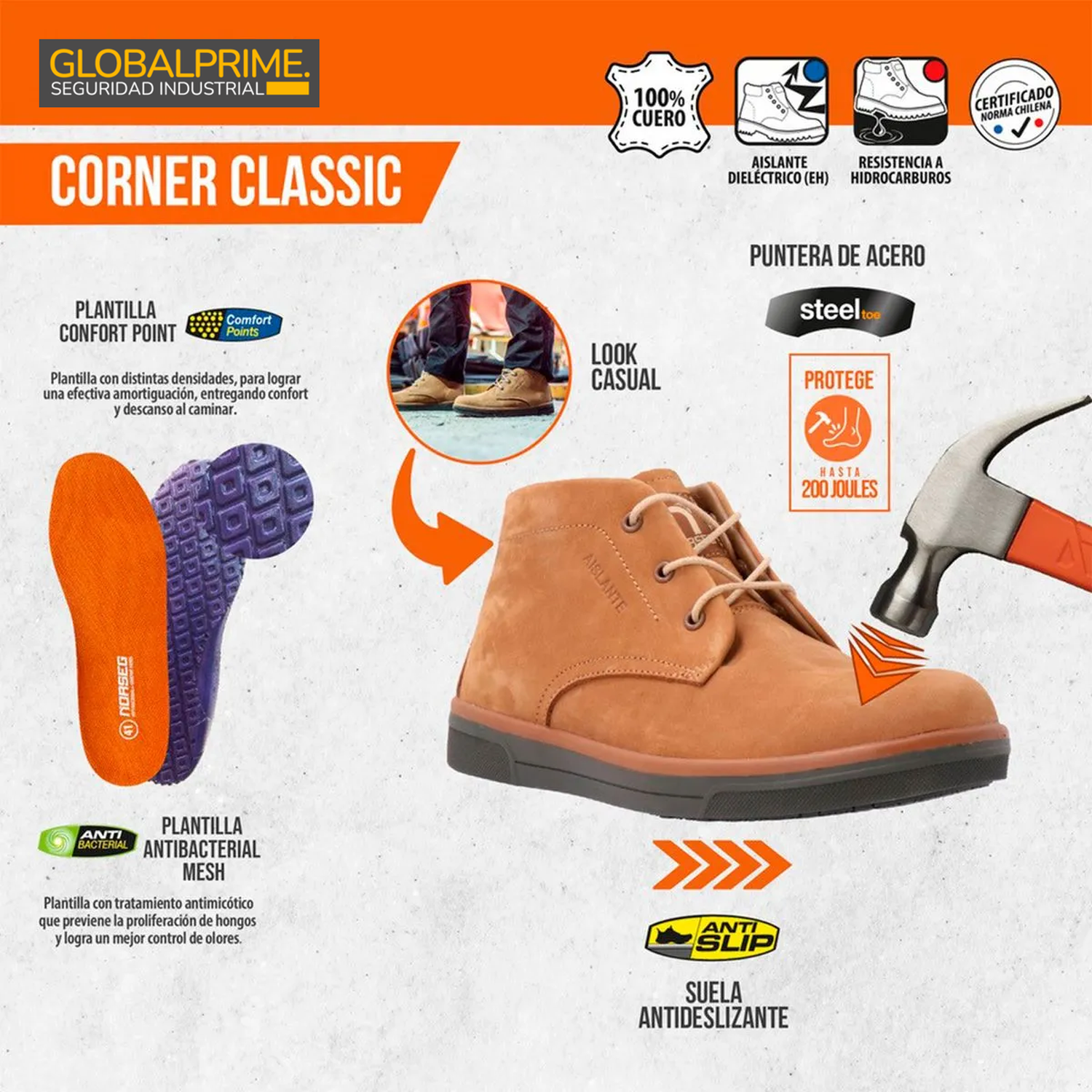 Botín de seguridad Corner Classic-7
