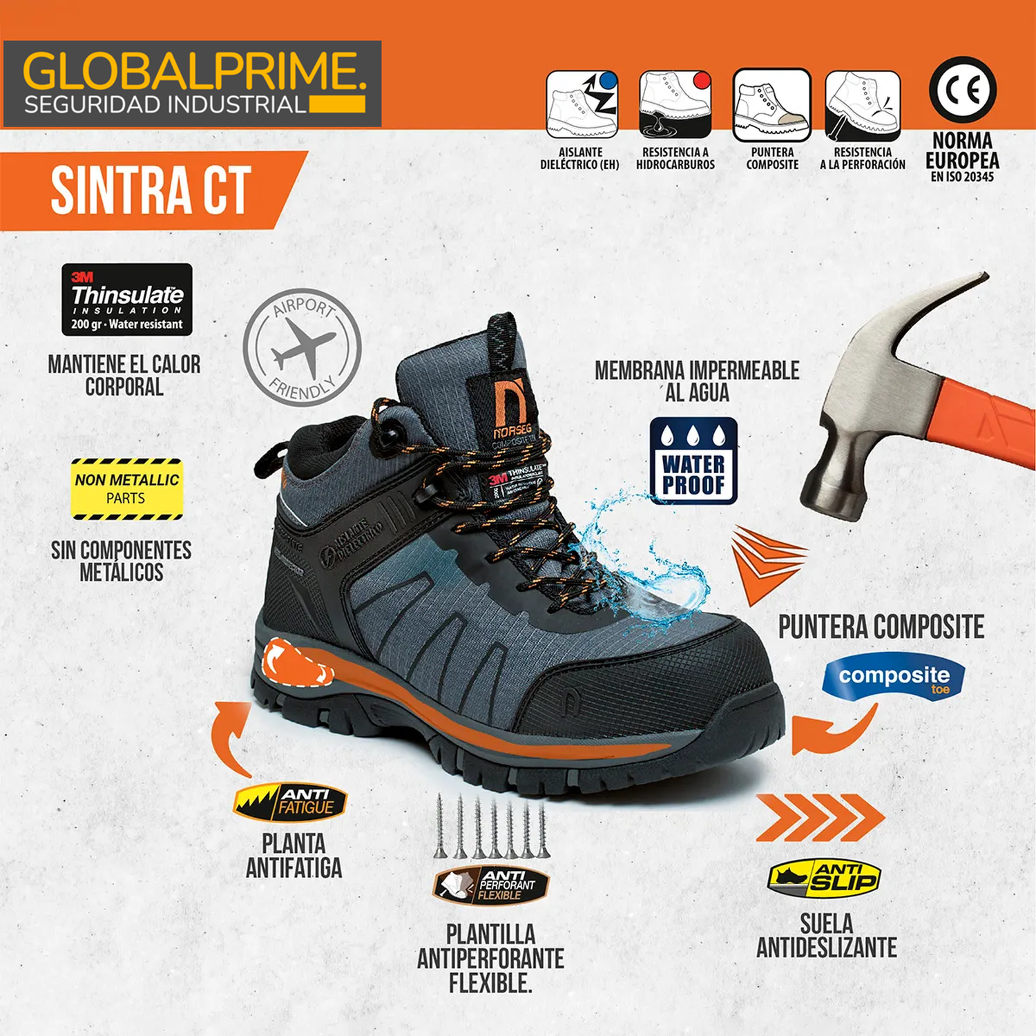 Botín de seguridad Sintra CT Waterproof-6