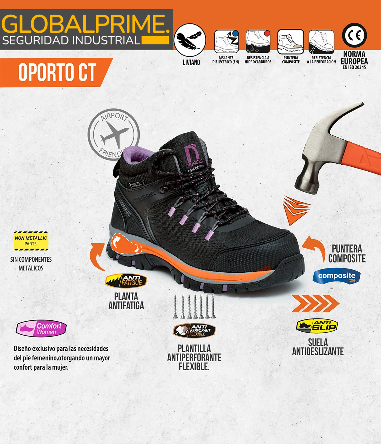 Botín de Seguridad Oporto CT-6