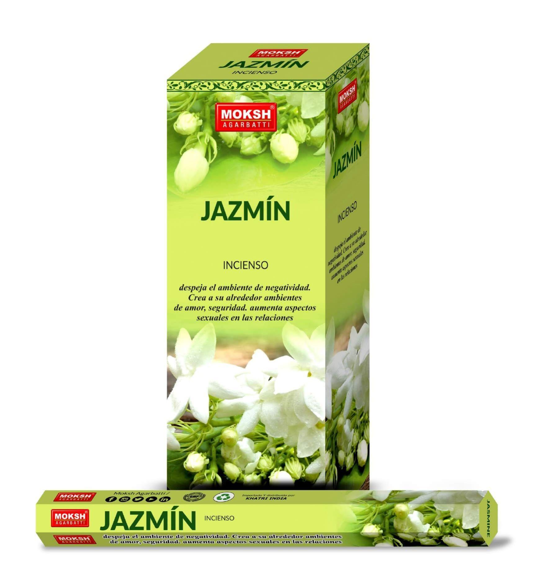 JASMINE Moksh Incienso Caja de 6 Hexagonal-0