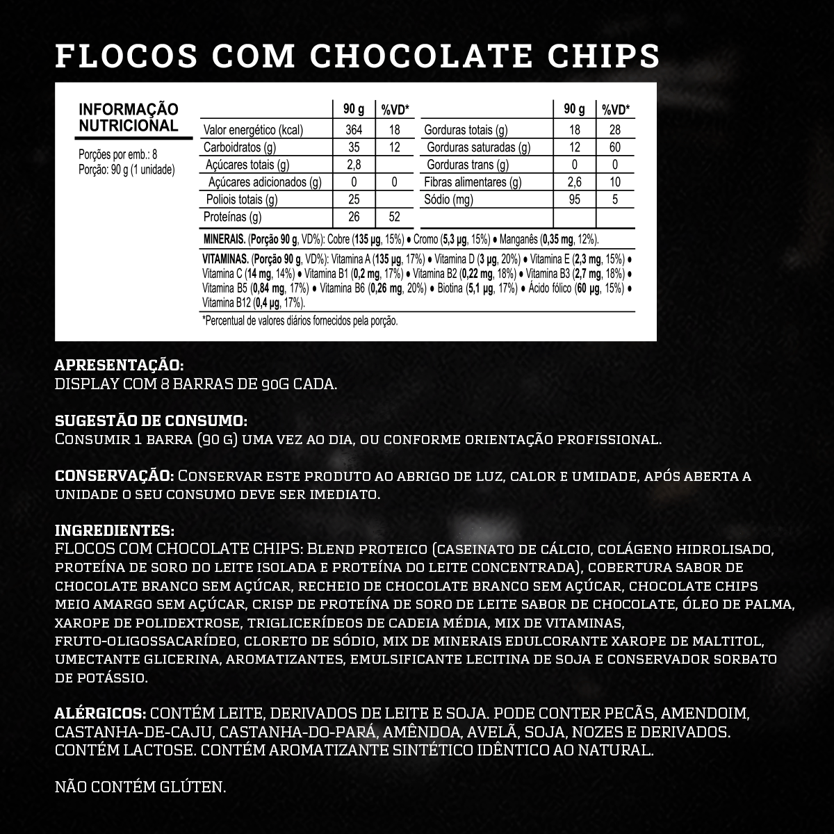 Barra de proteina Darkness - Helado Chocolate Chips (8 unidades)-2