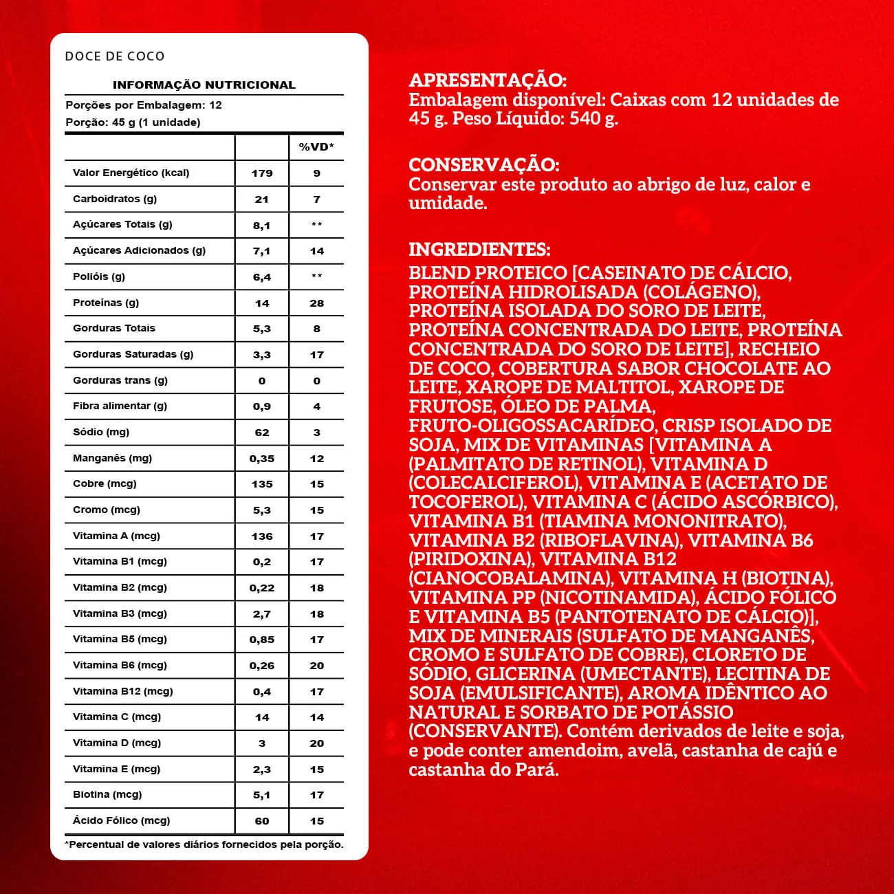 Barra de proteina Integralmedica - Dulce de coco (12 unidades)-4