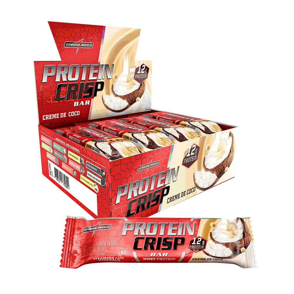 Barra de proteina Integralmedica - Crema de coco (12 unidades)-0