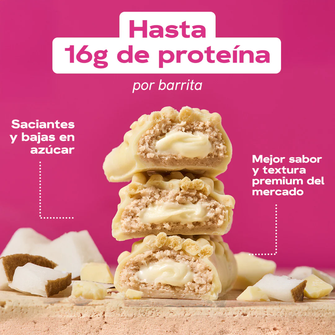 Barra de proteina Maxi Nutrition - White Chocolate Coconut (12 unidades)-1
