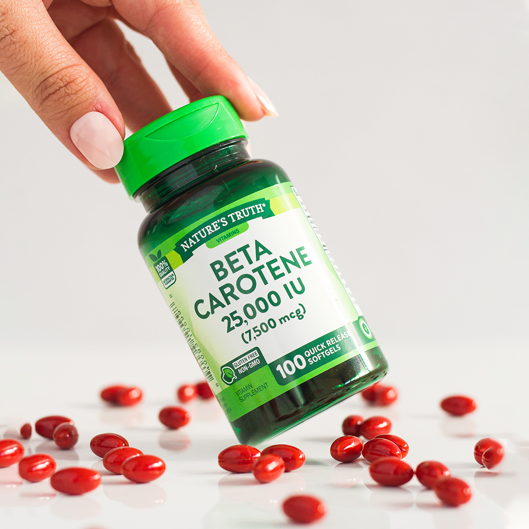 Betacaroteno 25.000 UI Natures Truth - Betacarotene 7.500 mcg (100 cápsulas)-2