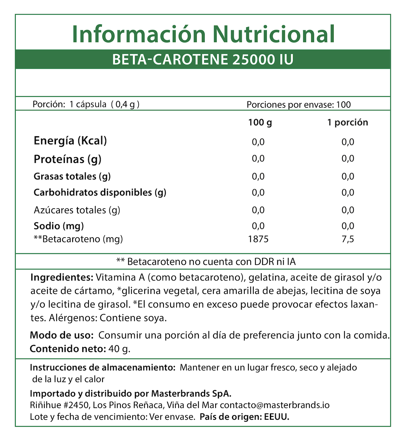 Betacaroteno 25.000 UI Natures Truth - Betacarotene 7.500 mcg (100 cápsulas)-6