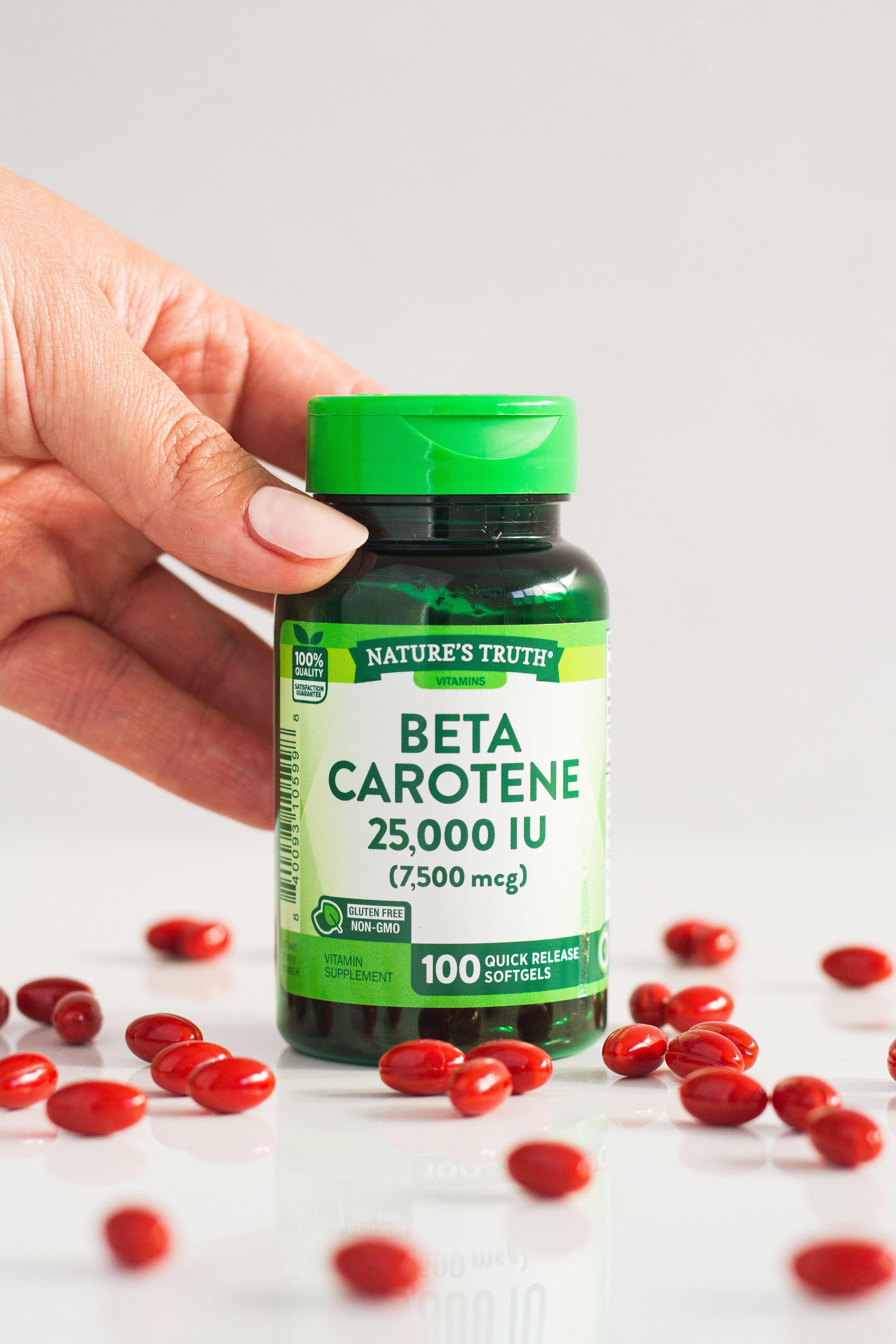 Betacaroteno 25.000 UI Natures Truth - Betacarotene 7.500 mcg (100 cápsulas)-1