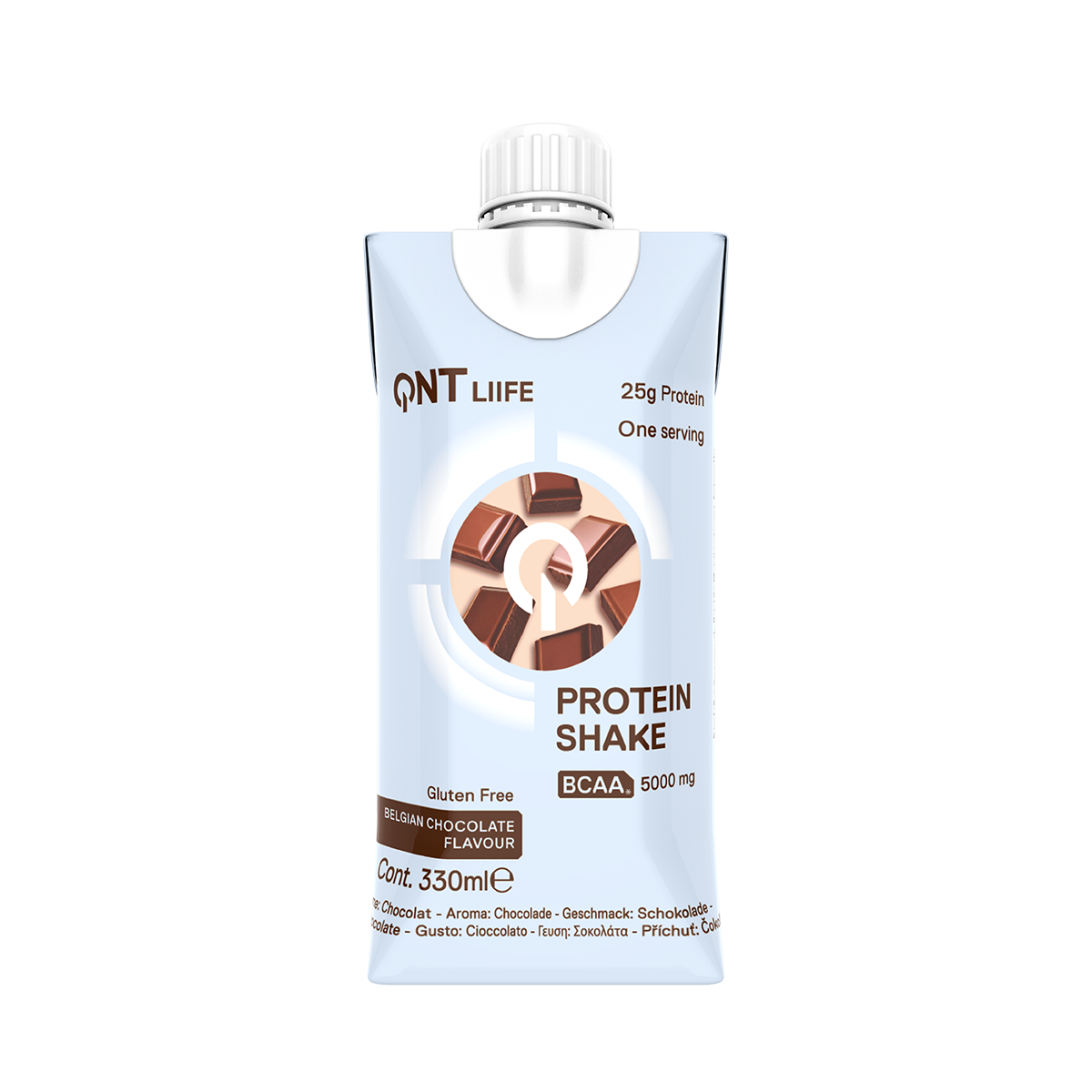 Batido de proteina QNT - Chocolate 330 ml (12 unidades)-2
