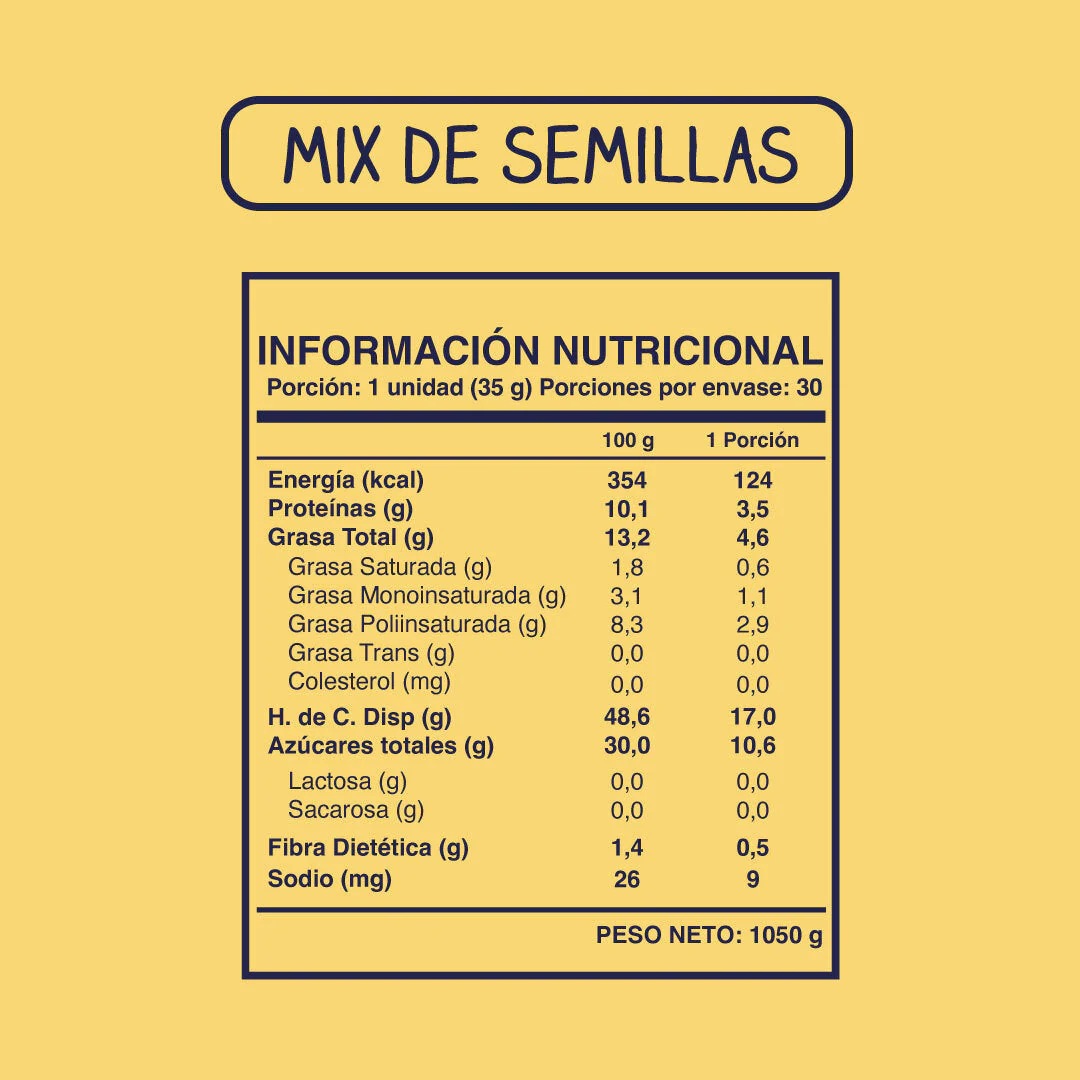 Barra de cereal Wild Soul bar - Semillas (30 unidades)-2