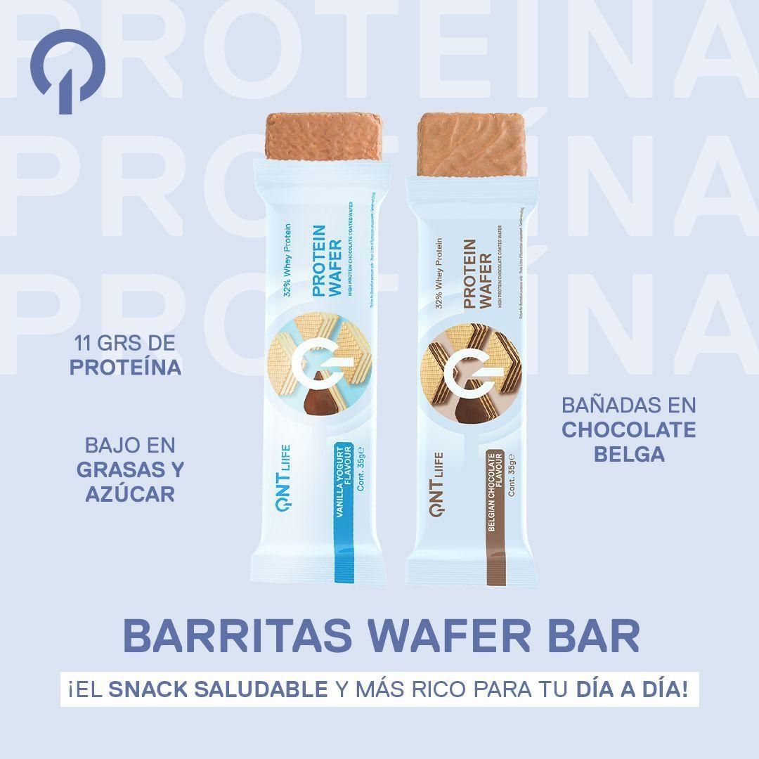 Barra de proteina QNT - Waffle Vainilla Yogurt (12 unidades)-4