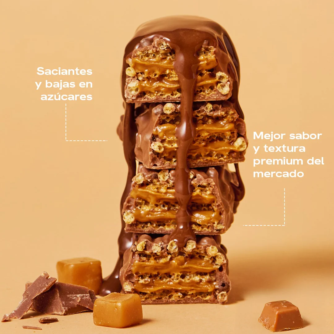 Barra de proteina Maxi Nutrition  Waffle Caramel Spread (12 unidades)-1