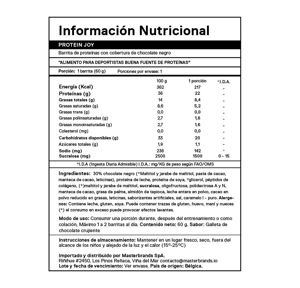Barra de proteina QNT - Joy Chocolate Cookie (12 unidades)-4