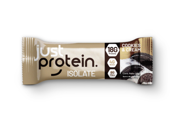 Barra de proteina Just Protein - Cookies & Cream (5 unidades)-1