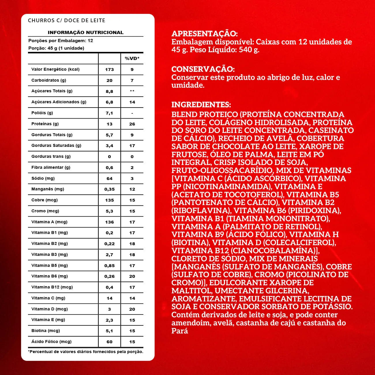 Barra de proteina Integralmedica - Churros con dulce de leche (12 unidades)-4