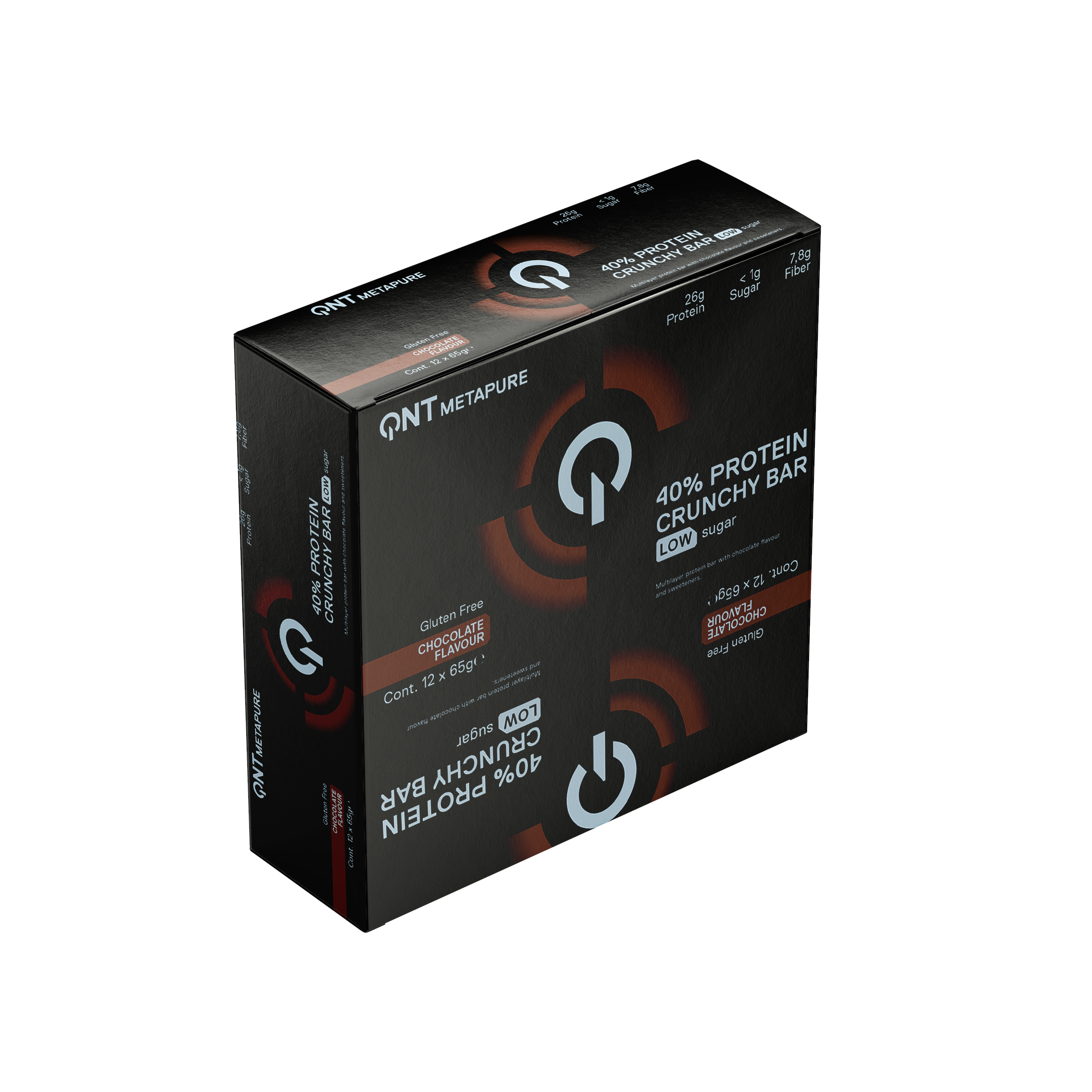 Barra de proteina QNT - Crunchy Chocolate Flavour (12 unidades)-5