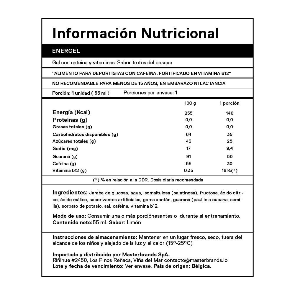 Gel Energético QNT - Limon 25 unidades (55ml c/u)-6