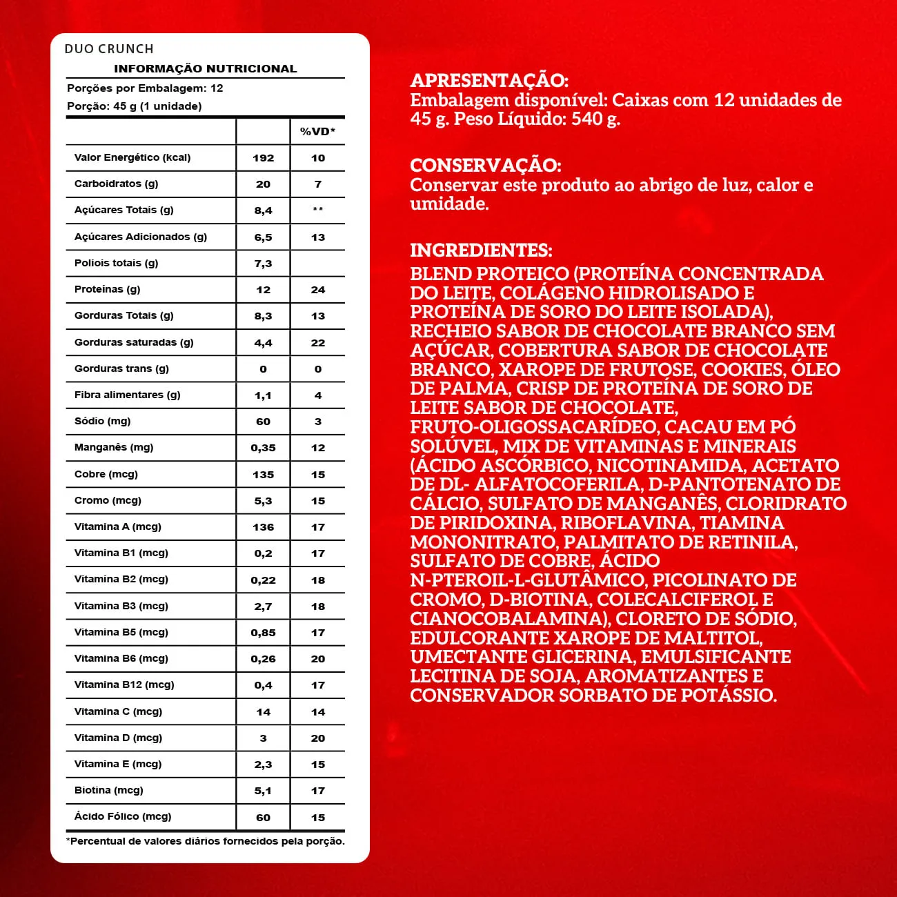 Barra de proteina Integralmedica - Duo Crunch (12 unidades)-4