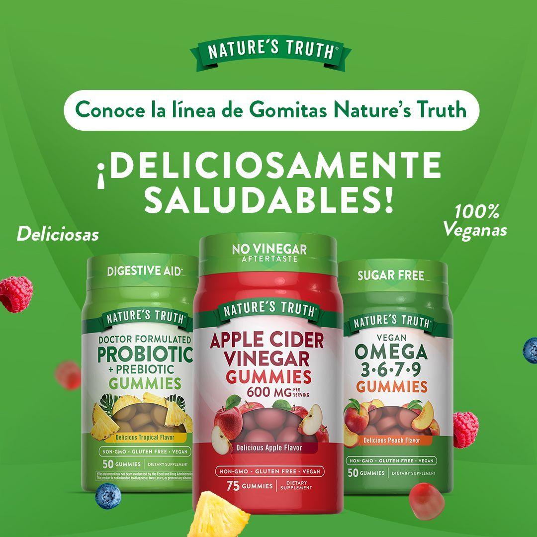 Gomitas de Probioticos Natures Truth - Probiotic + Prebiotic Gummies (50 unidades)-1