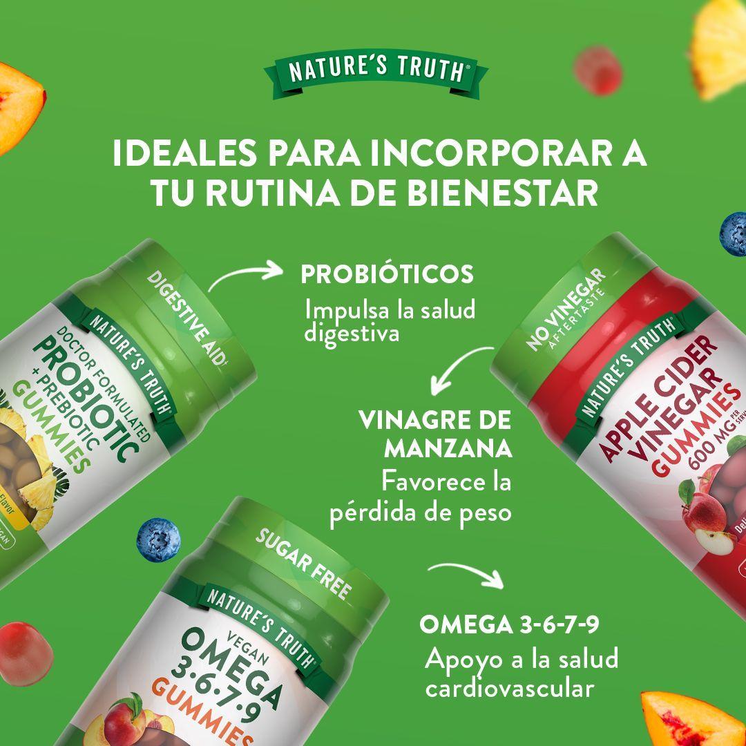 Gomitas de Probioticos Natures Truth - Probiotic + Prebiotic Gummies (50 unidades)-2