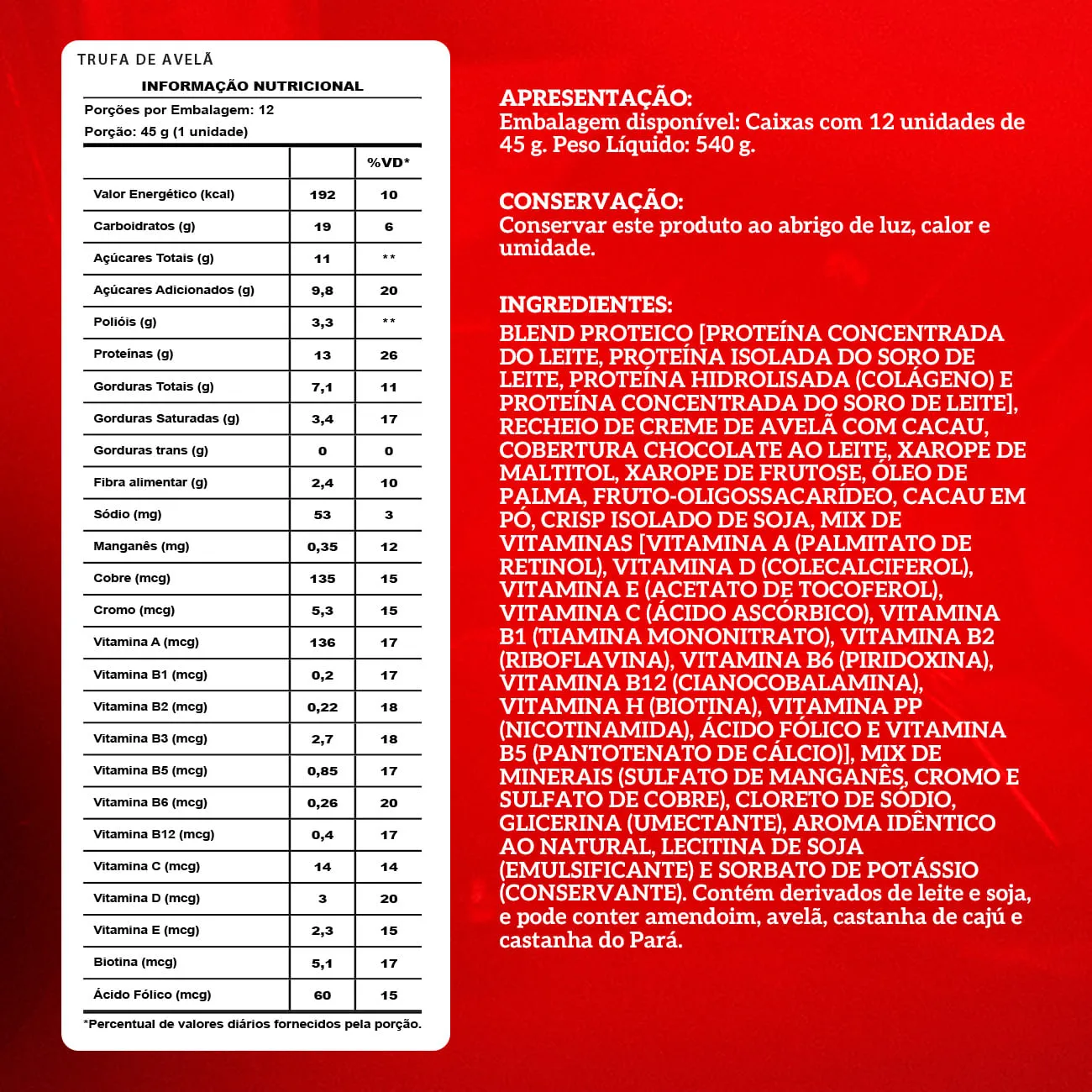 Barra de proteina Integralmedica - Trufa de avellana (12 unidades)-4