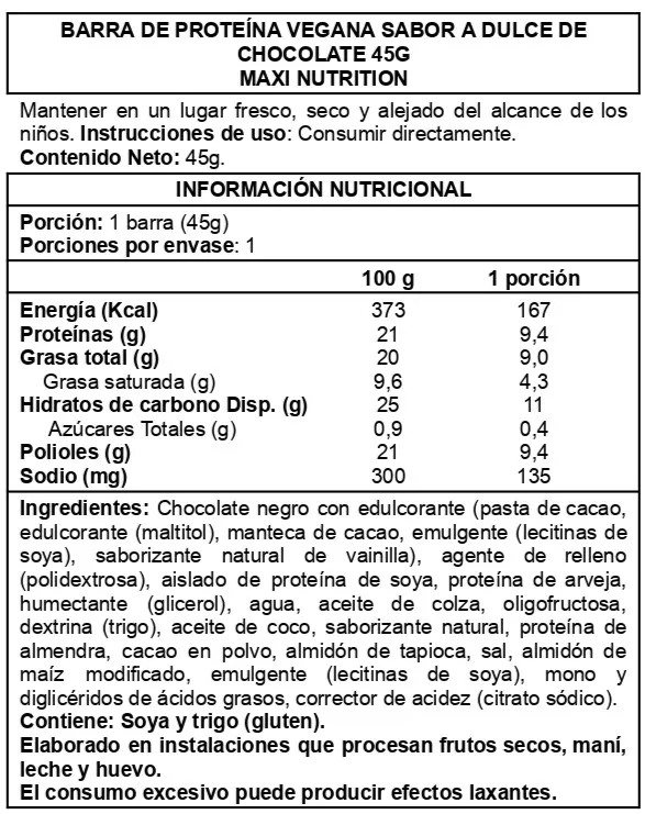 Barra de proteina Maxi Nutrition  Chocolate Fudge (12 unidades)-4