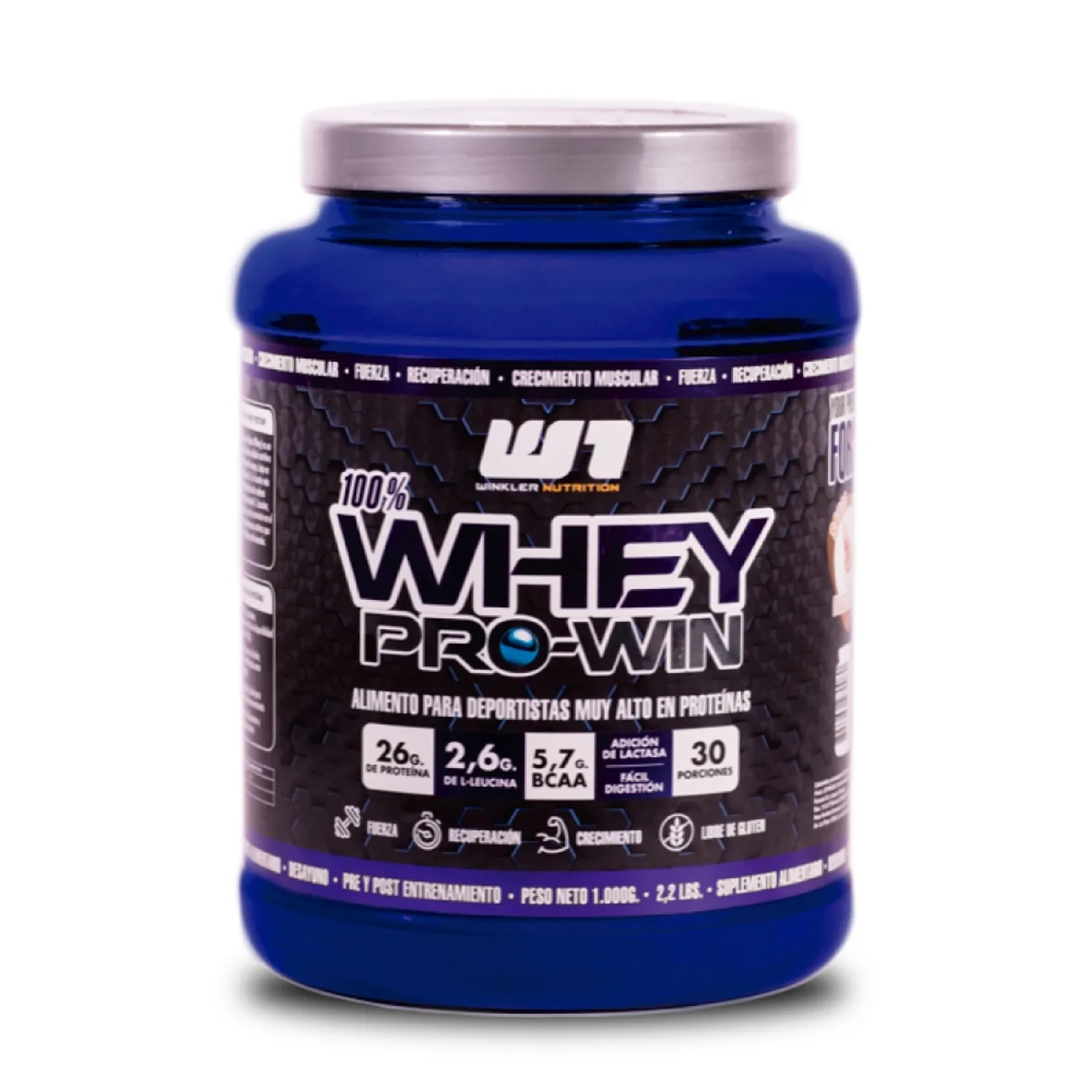 Proteina en polvo Whey Winkler Nutrition ProWin - Cookies & Cream 1 kg (30 servicios)-0