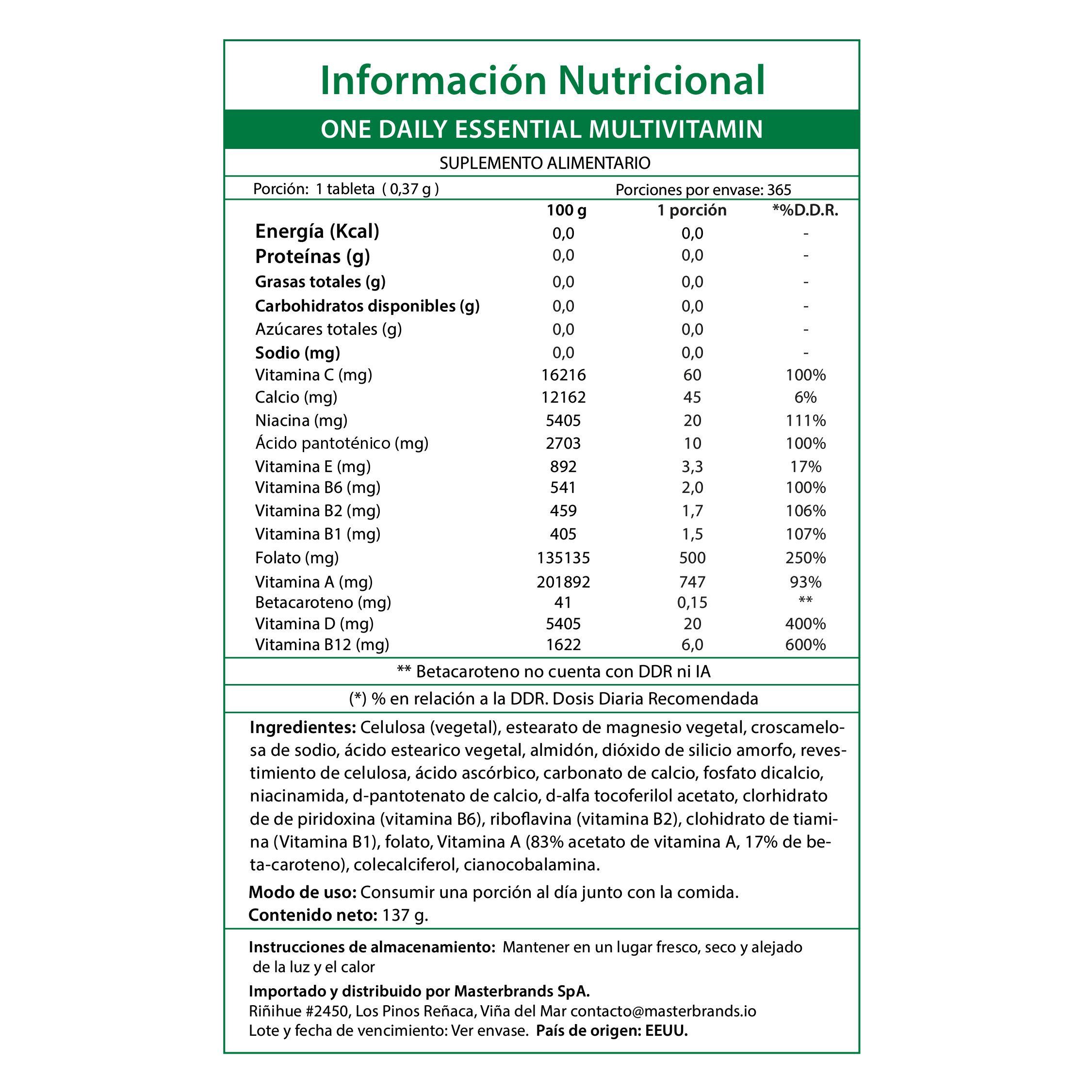 Multivitamínico Natures Truth - One Daily (100 cápsulas)-7