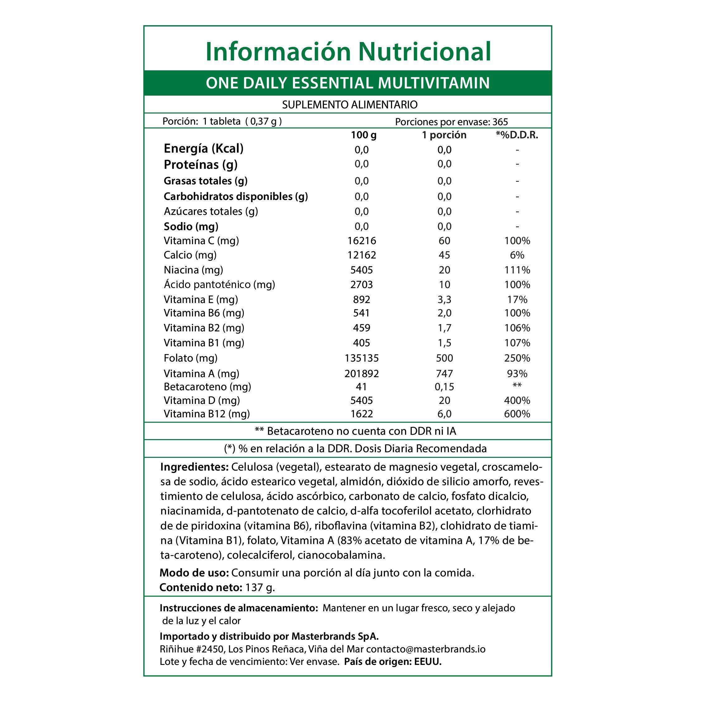 Multivitamínico Natures Truth - One Daily (100 cápsulas)-7